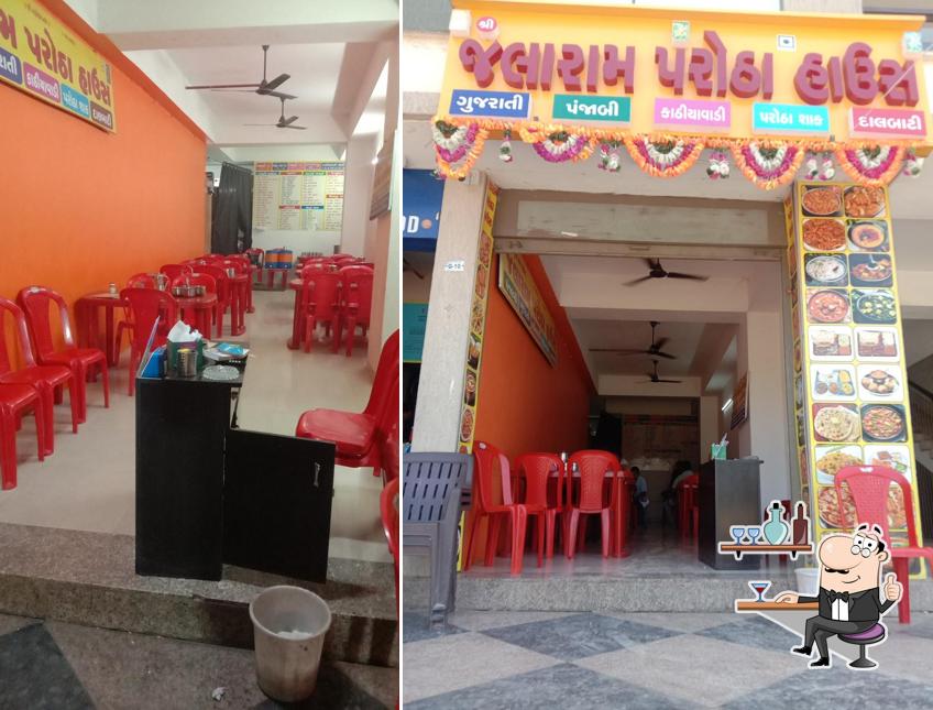 The interior of Jalaram Parotha House