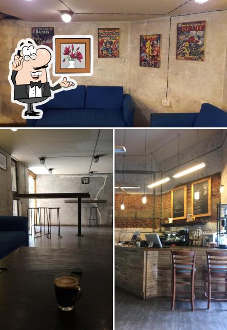 Take a seat at one of the tables at Soul Brew Coffee, Race Course Circle