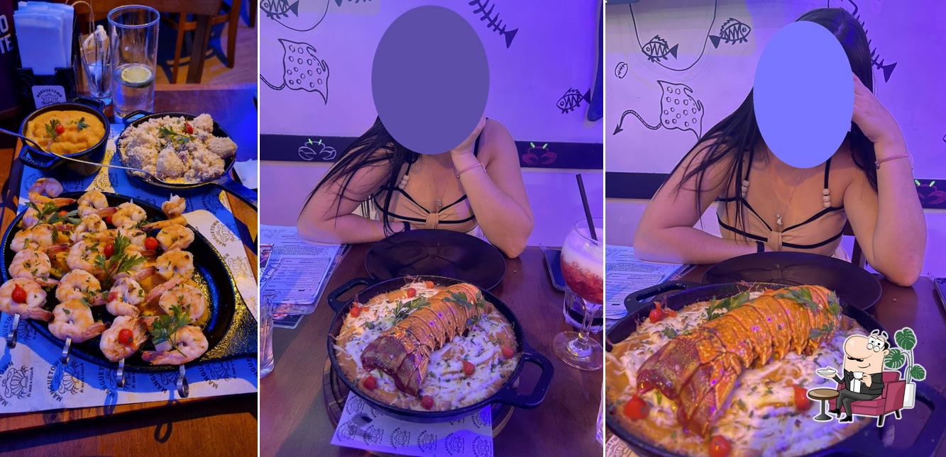 O interior do Restaurante Manguetown Mar e Fogo