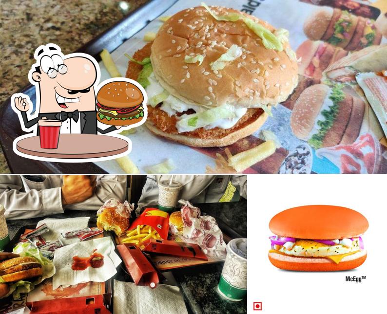 Try out one of the burgers available at McDonald's