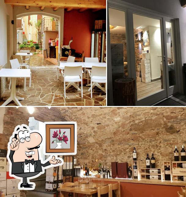 Gli interni di Osteria al Cantonaccio con alloggio