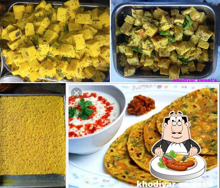 Food at khodiyar sweet mart