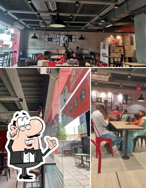 The interior of KFC
