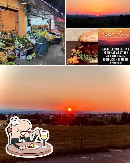 Questa è la immagine che presenta la cibo e esterno di MySwissFarm