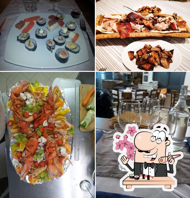 Prova le diverse opzioni di sushi