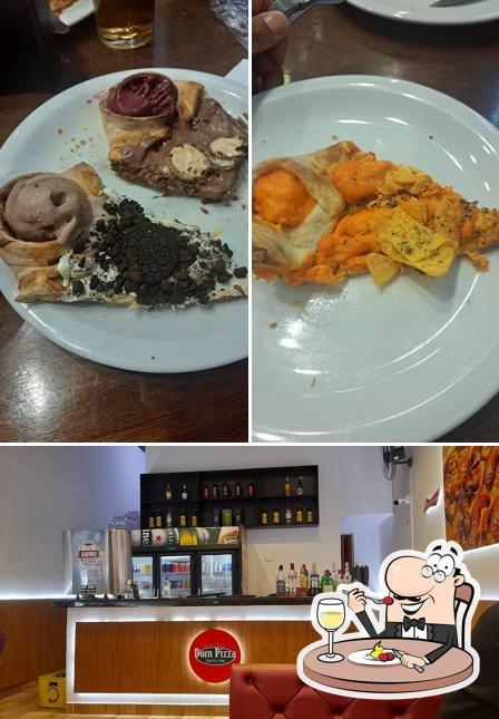 A ilustração a Dom Pizza’s comida e bebida