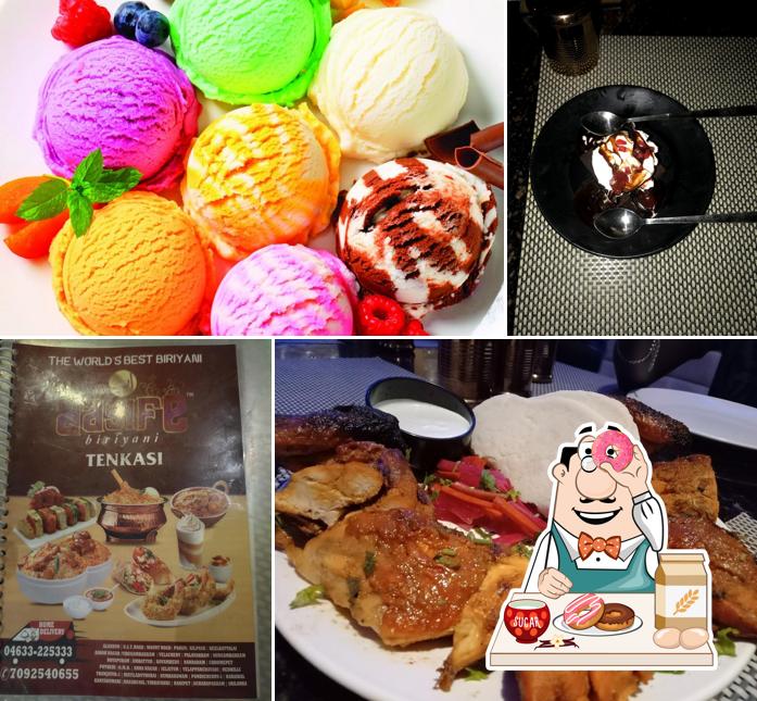 aasife biriyani serves a range of sweet dishes