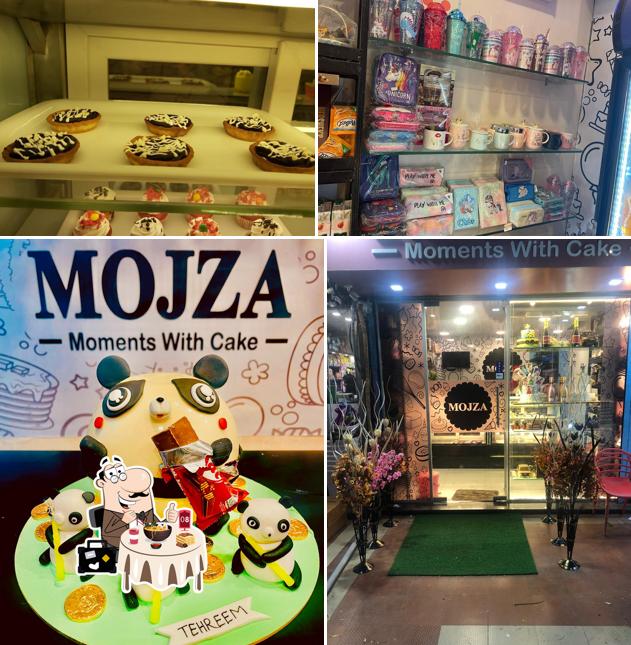 Among different things one can find food and interior at MOJZA Moments With Cakes