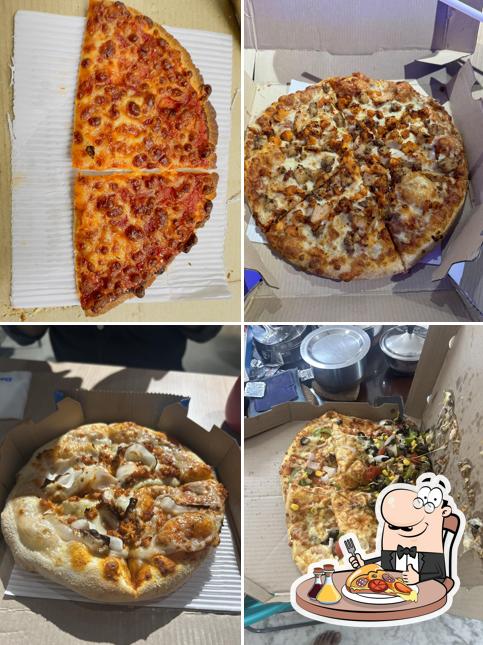 Pick various types of pizza