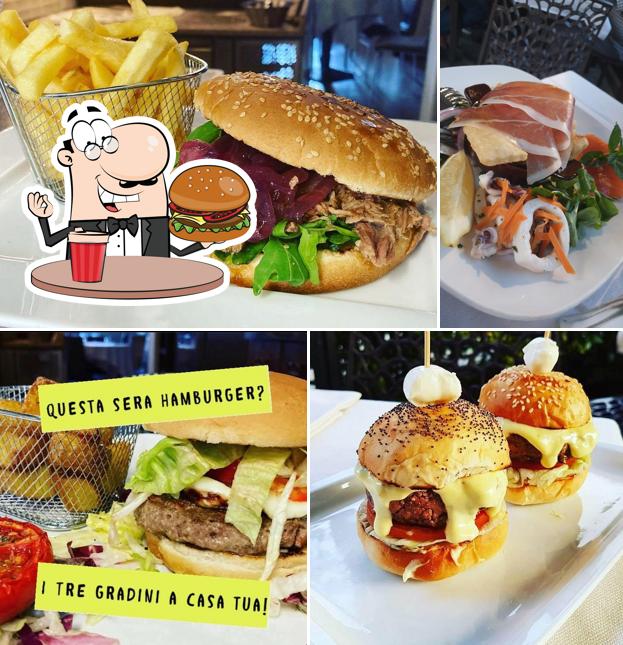Ordina un hamburger a Ristorante I Tre Gradini