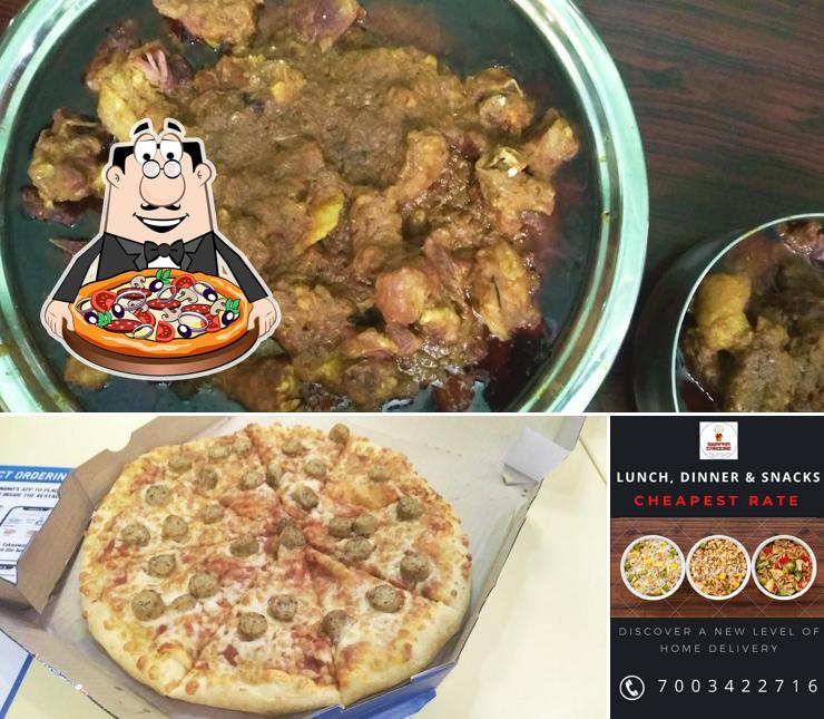 Get pizza at SWAPNA CABOOSE