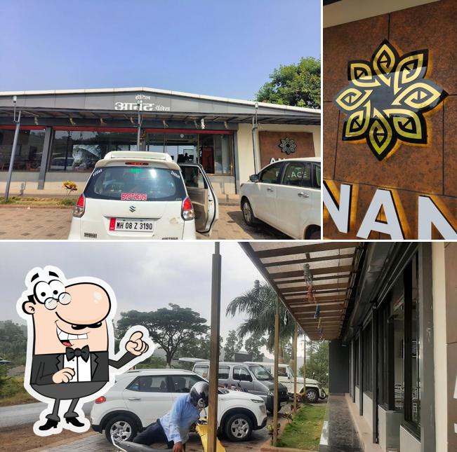 Take a look at the outside area of Hotel Anand Palace