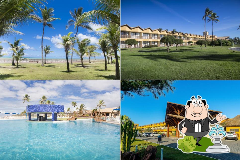 Você pode espairecer no na área externa do Makai Resort Aracaju - All Inclusive