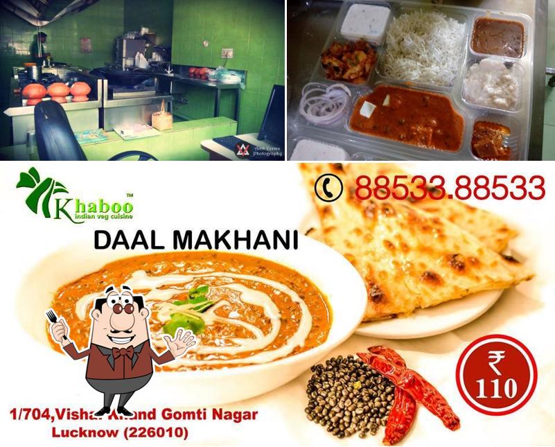 The picture of food and interior at Khaboo
