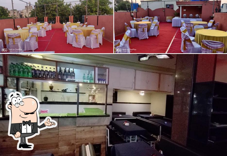 The interior of Hotel Sangam