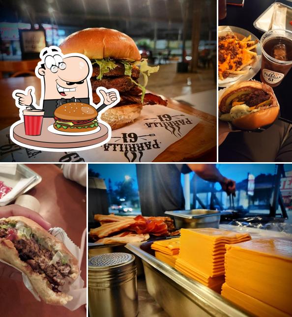 Experimente um hambúrguer no Parrilla 61