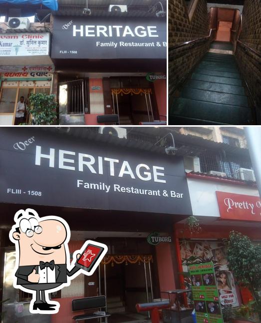 The exterior of Heritage Bar and Restaurant