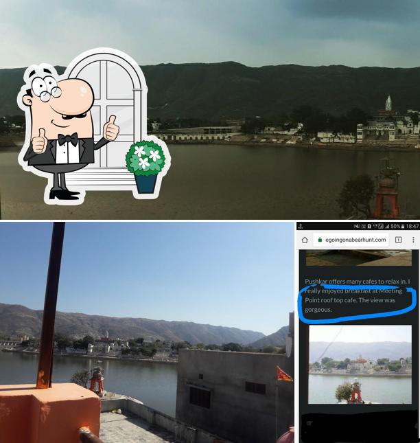 The exterior of Pushkar Meeting Point Cafe And Restaurant