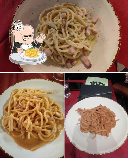 Spaghetti alla carbonara al Osteria Bacchus