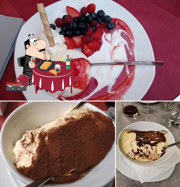 Ristorante-Pizzeria Centrale propone un'ampia gamma di dolci