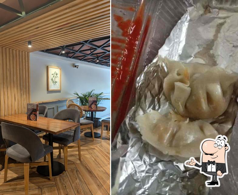 Take a seat at one of the tables at Barista