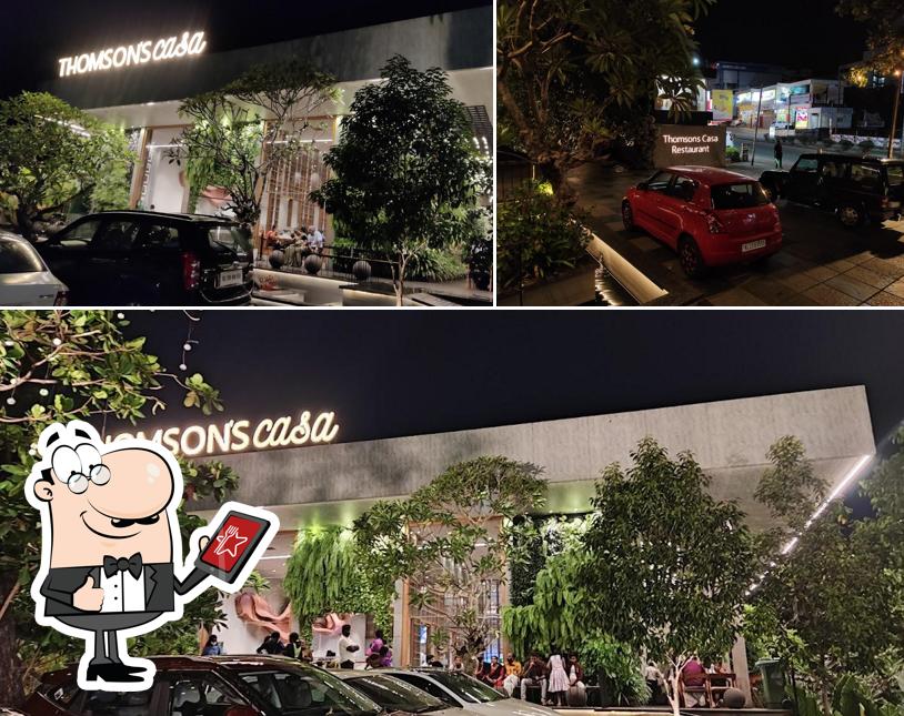 You can get some fresh air at the outside area of Thomson's Casa