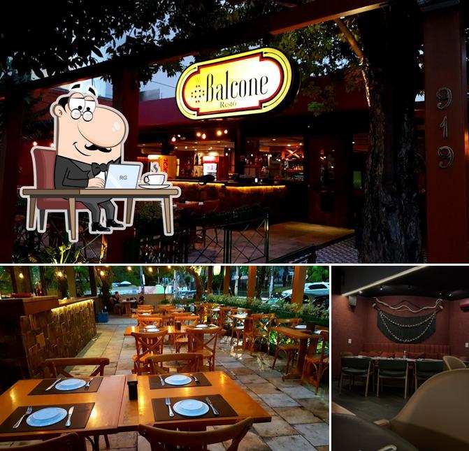 Veja imagens do interior do Balcone