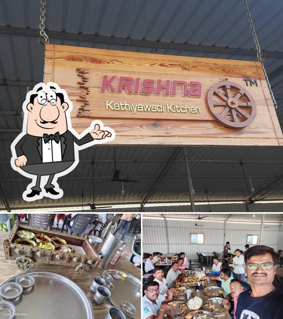 The interior of Krishna kathiyawadi kitchen