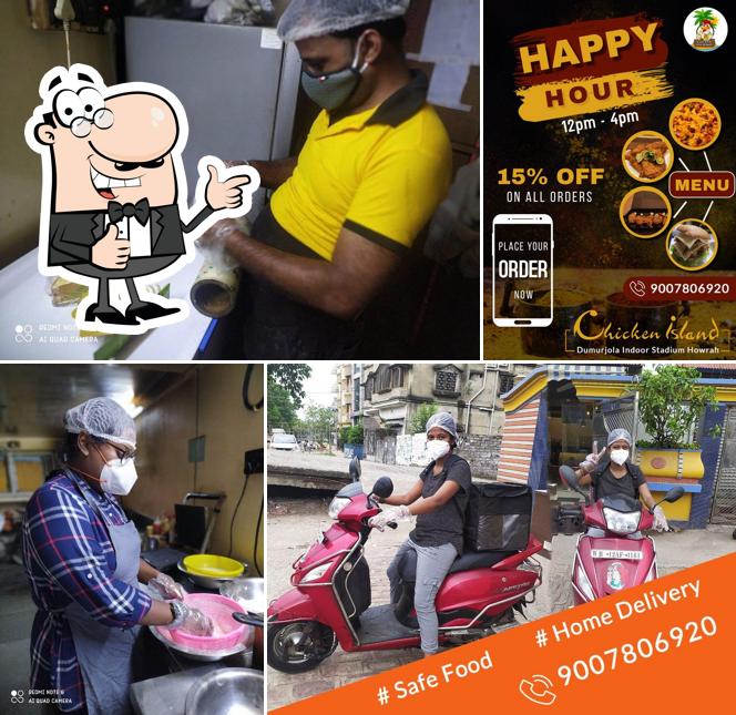 Look at the picture of Chicken Island