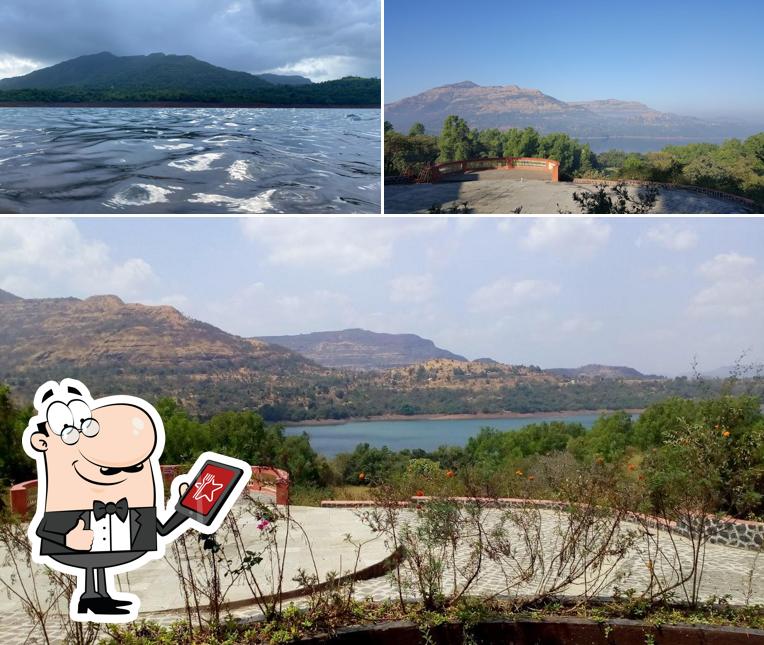 Enjoy the view at the outside area of Paradise Cafe