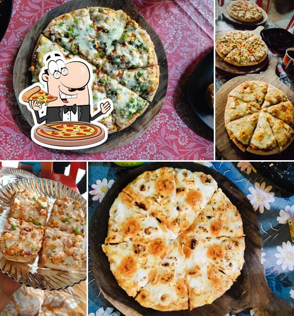 Pick different types of pizza