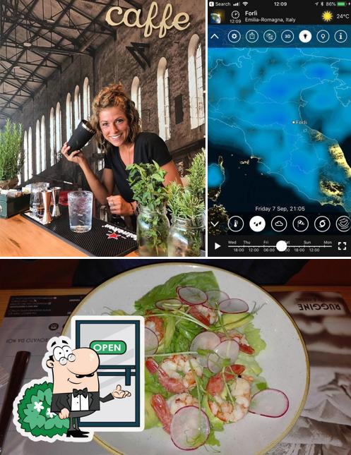 Ruggine Caffè & Cucina si caratterizza per la esterno e cibo