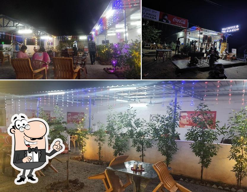 Check out how Vishnupriya family dhaba looks inside