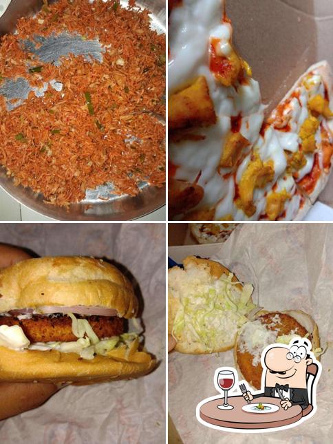 Food at Pizza Corner