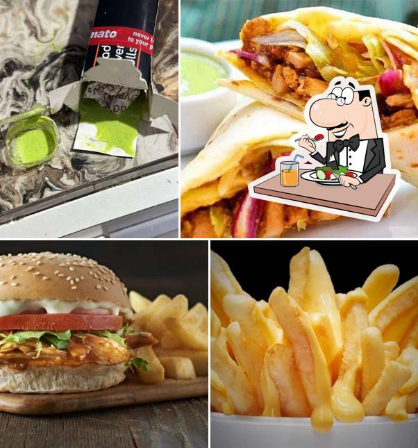 Food at Mad over rolls Cafe