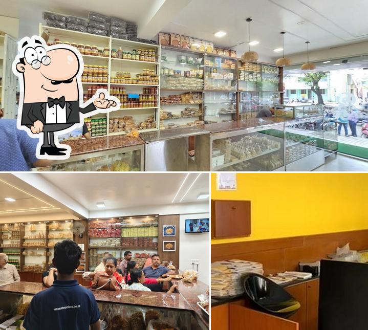 Check out how Udupi Sri Krishna Khara Mixture & Sweets looks inside