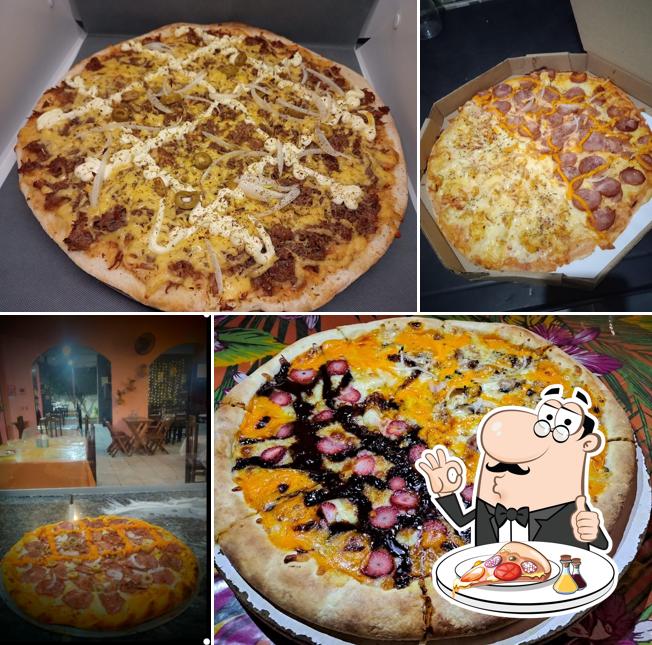 Experimente pizza no Restaurante Tempero da Vó N. Senhora do ó