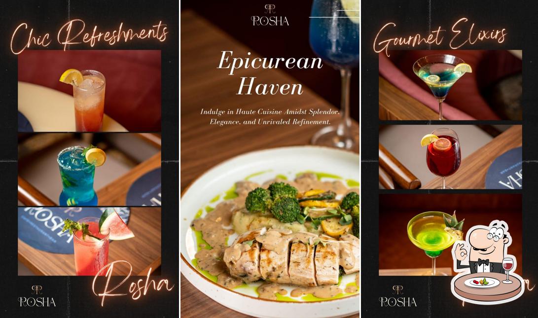 Food at Rosha Cafe, Restaurant & Bar