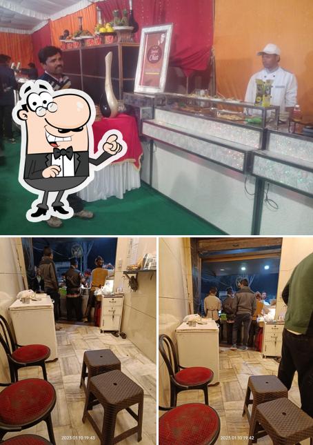 The interior of Neeraj chat Bhandar