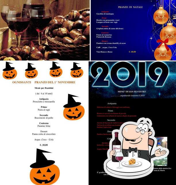 È gradevole godersi un bicchiere di vino a la vite e gli ulivi