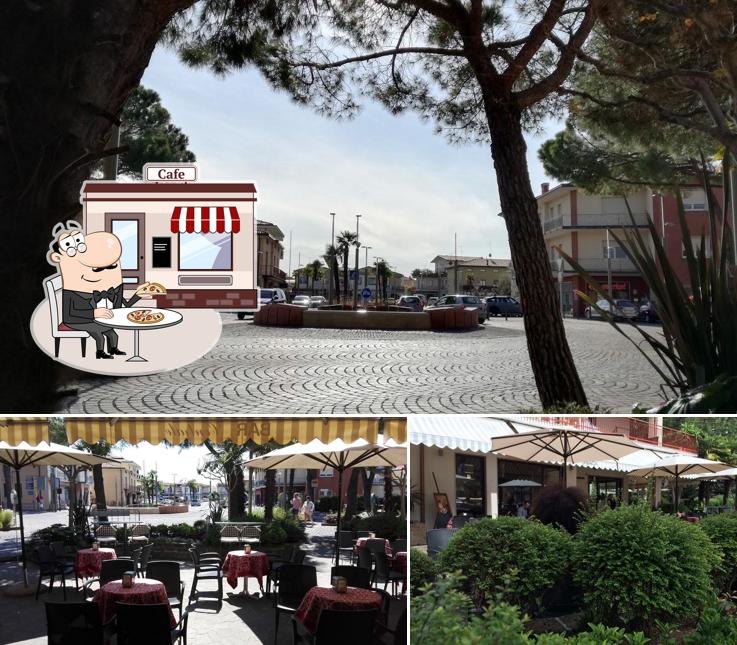 Guarda la immagine che raffigura la esterno e interni di Caffè Centrale