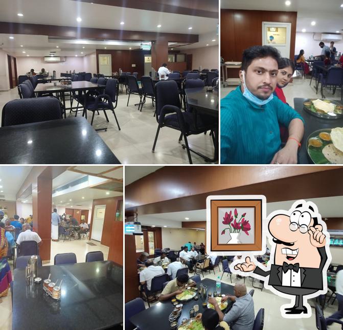 The interior of Bharani Restaurant