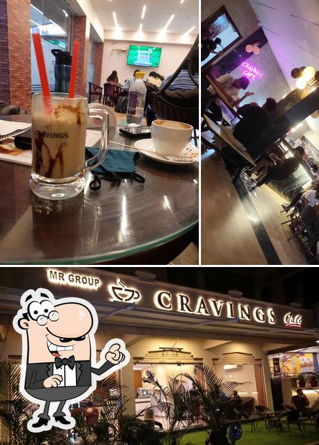 The interior of Cravings Cafe