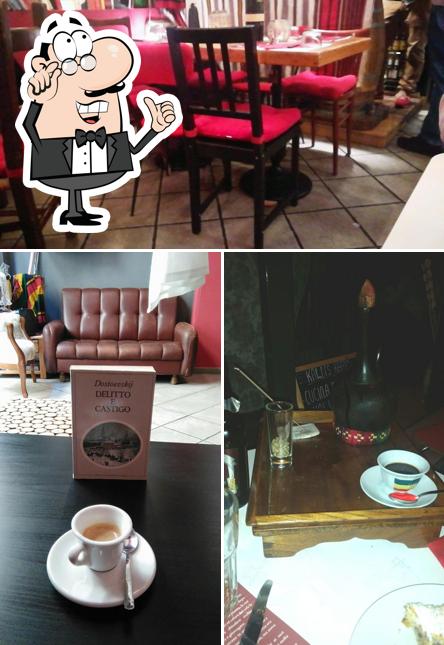 Gli interni di Kaldi's Kaffe