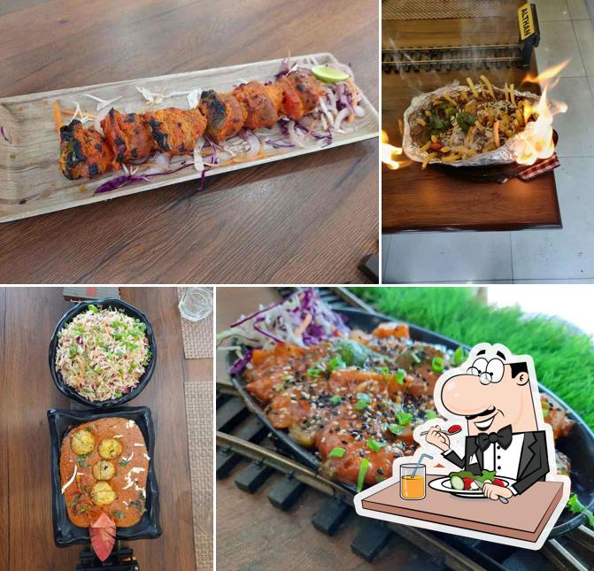 Bibimbap and fried rice at Trainian Express