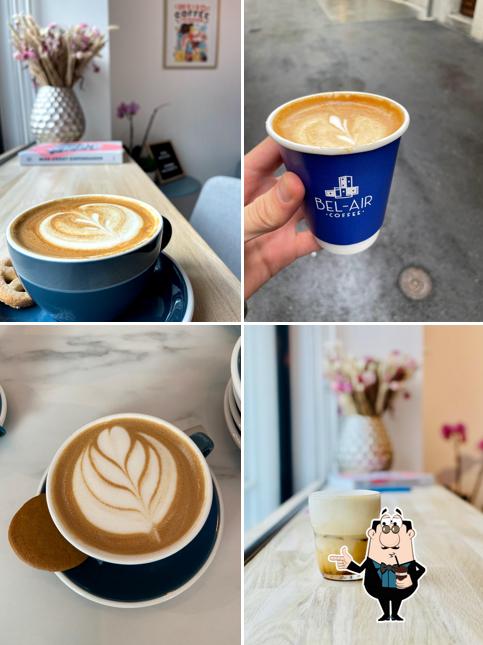 BEL-AIR COFFEE Specialty Coffee Shop & Take-away serve un'ampia gamma di cose da bere