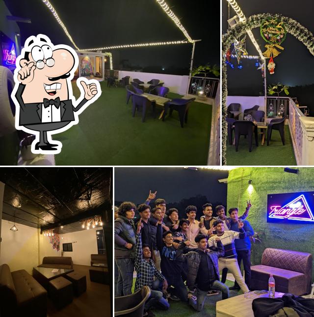 The interior of cafe triangle rooftop