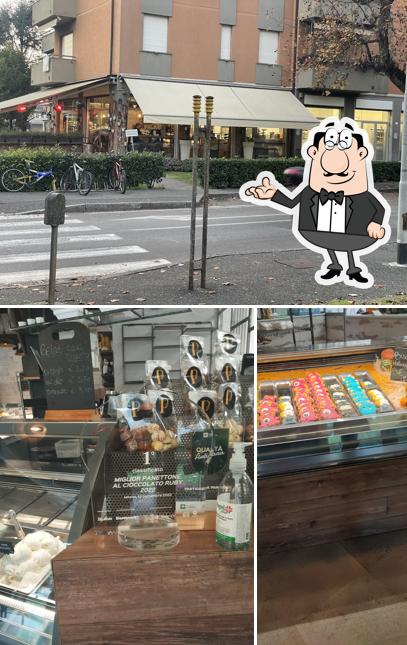 Tra le varie cose da Pasticceria Panarari Treviglio si possono trovare la interni e esterno