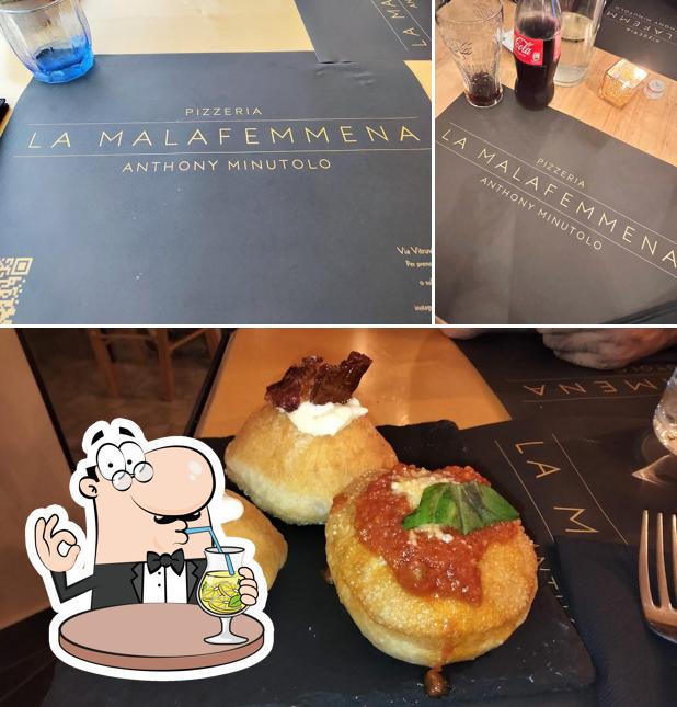 Questa è la immagine che raffigura la bevanda e cibo di La Malafemmena di Anthony Minutolo