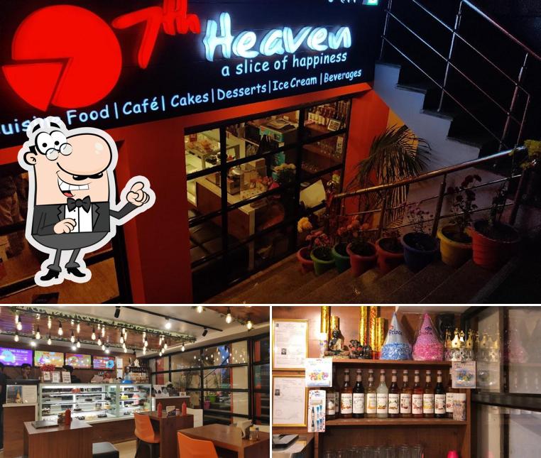 The photo of 7th Heaven Cake and Cafe Bhagalpur’s interior and beer